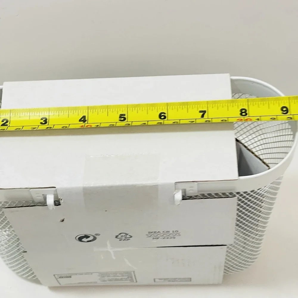 IKEA Skadis White Mesh Storage Basket Set of 3 for Skadis Pegboard System
